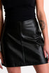 Shan Eva Vegan leather mini skirt